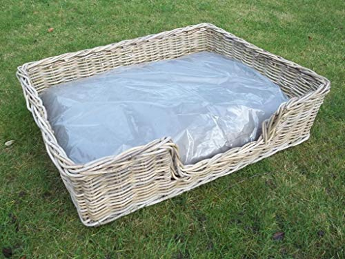Korbhaus Gesthüsen Hundekorb aus Kooboo Rattan inkl. Kissen, ca. 81cm x 62cm