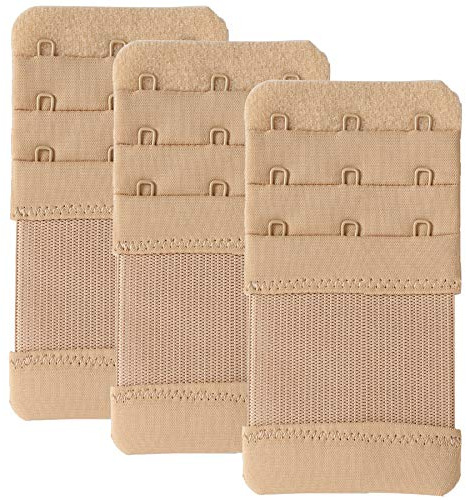 Magicmode Bra Extender 3 Hook Elastic Stretchy Bra Extensions Strap Comfortable 3pcs