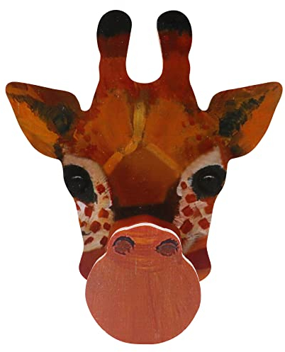 Kreatives süßes Holztier-Brillenhalter, zum Schnitzen von Sonnenbrillen, Brillen, Display-Ständer, für Zuhause, Büro, Schreibtisch, Dekoration, Geschenk für Kinder, Giraffe, Einheitsgröße