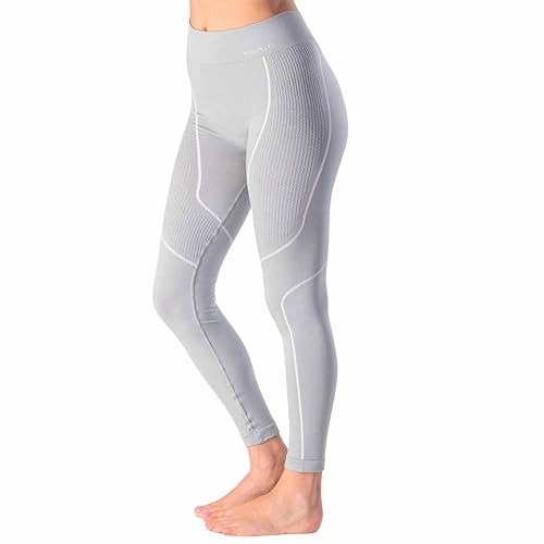 Risalti Mallas Térmicas de Lana Merino Tech para Mujer - Pantalones Térmicos de Compresión de Lana Merino, Ropa Térmica para Mujer, Ropa Interior Térmica Invernal para Mujer - Sin Costuras - Fabricado