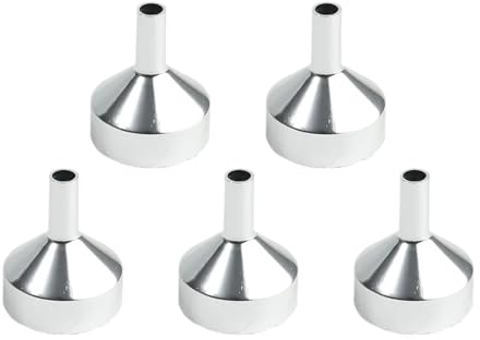 Mini entonnoirs en acier inoxydable, 10/1 pièces, for huile, liquide, bouteilles de distribution de parfum, entonnoirs de remplissage for accessoires de cuisine (Color : 10Pcs-Metal)