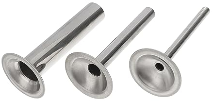 PRETYZOOM 3pcs Stainless Steel Sausage Tube Sausage Filling Tool Set Meat Mincer Machine Easy Cleaning