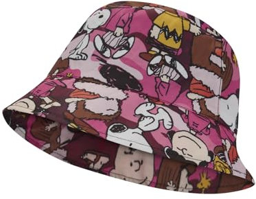CODELLO X Peanuts Camouflage Berry Regenhut, Bucket Hat, Beere-Multicolor
