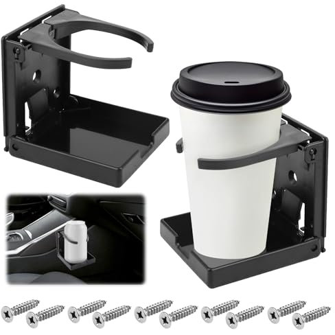 TNOMSNO Getränkehalter Auto, 2 Stück Klappbar Becherhalter, Klappbar Getränkehalter Flaschenhalter Boot Zubehör Tassenhalter, Universal Dosenhalter Flaschenhalter Tassenhalter Cup Holders für Boot