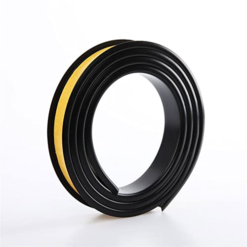 Flexible, selbstklebende U-Kanal-Zierleiste für Schrank, Sperrholz und Tisch, 6 m, Schwarz, 15 mm