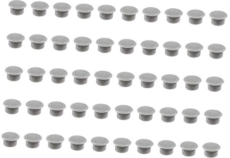 JEWEDECO 200pcs Plastic Screw Caps Decorative Hinge Hole Covers for Kitchen Cupboard