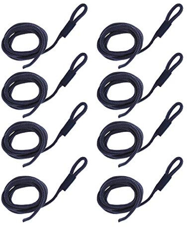 DOPZNJWF Festmacher Seil für Boote Dock 6mm * 1,5 M Boot Fender Linie Doppel Geflochtene Fender Linie Marine Festmacher Linie for Yacht Boot Zubehör Marine(8PCS)