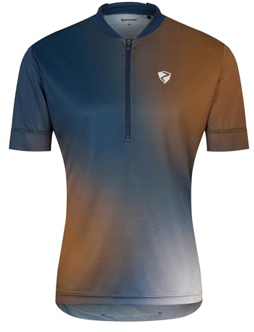 Ziener NEMIC Maglia da Ciclismo da Uomo, per Mountain Bike, Traspirante, ad Asciugatura Rapida, Elastica, a Maniche Corte, Wood.Hale Navy, 52