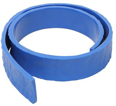 Moule de Bordure en béton sans Couture, Tapis de Bordure texturé en polyuréthane, Motif Ardoise décoratif pour Murs et sols (Bleu 90,55 x 3,94 Pouces)