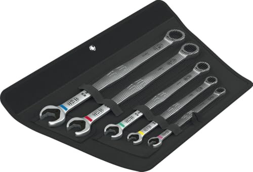 Wera 05020380001 6007 Joker 5 Set 1 Ring ratchet spanner set, 5 pieces