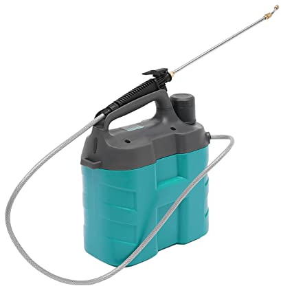 CHFUNE Pulvérisateur électrique à piles de 8 l avec poignée de charge USB, tige rétractable, pulvérisateur d'herbe pour jardin, arrosage, agriculture, lutte contre les mauvaises herbes (vert)