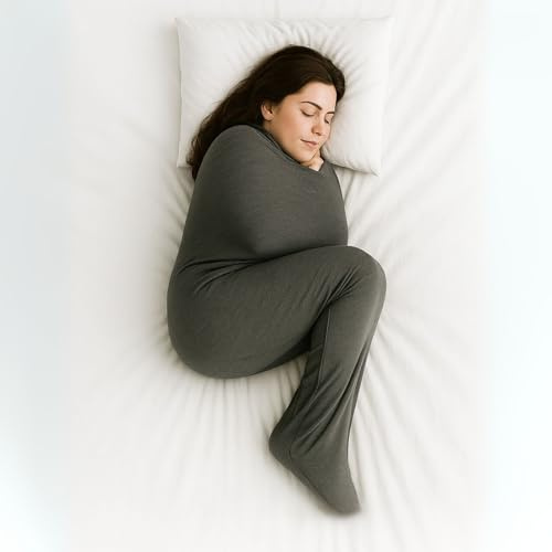 Rivello Schlafdecke Somnia – Sanfte Kompression wie eine Umarmung | Ultraleicht & atmungsaktiv | Alternative zur Gewichtsdecke | Für Erwachsene & Kinder | 4 Größen (L - 165cm)