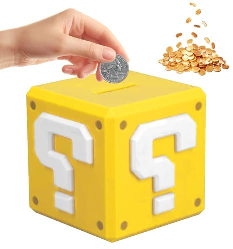 Lotvic Hucha Infantil, Hucha de Cerámica, Huchas Grande, para Niños Y Niñas, Decoración de Habitaciones