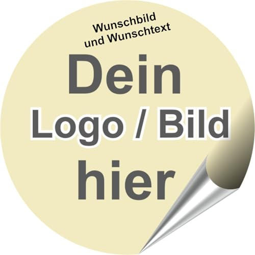 Auto Aufkleber selbst gestalten - Personalisierte Aufkleber Etiketten Werbung ideal für Unternehmen Logos, Bilder, Foto Wunschtext - wetterfest auch als Fun Sticker (Rund)