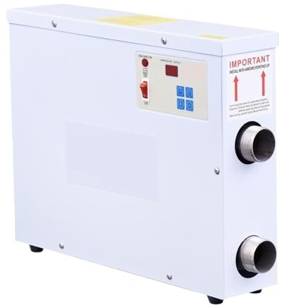QAXRZCUCD Riscaldatore Elettrico for Piscina da 18 KW, Termostato for Vasca Idromassaggio, Gonfiabile for con Touchscreen for Riscaldamento Potente Ed Efficiente