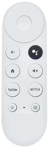 Télécommande de Remplacement Compatible Bluetooth G9N9N, 1 pièce, contrôleur Commande vocale Universel for TV Chromecast 4K Snow