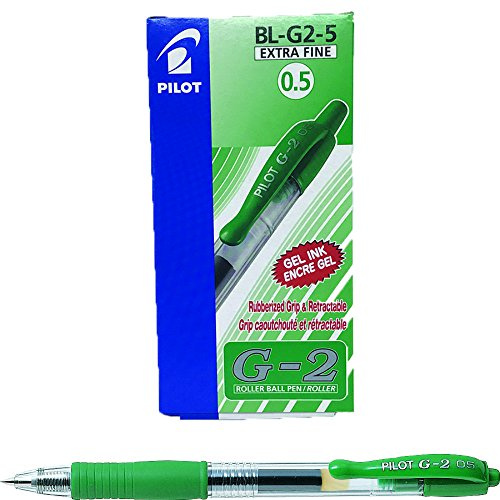 Pilot G205 Gelschreiber 0,5 mm extra fein 12 Stück grün