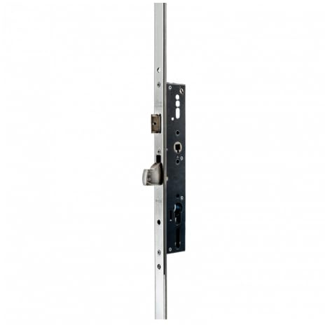 Iseo - Serrure pour menuiserie metallique tetiere filante 3 points multi-blindo - Larg. mm.43,5 - Axe mm.28 -