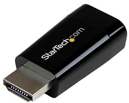 StarTech.com Adaptador Conversor de Vídeo HDMI® a VGA - Convertidor Portátil - DB15 - 1920x1200 - Adaptador para cable (HDMI, VGA, Macho/hembra, Negro, -20 - 85 °C, -20 - 85 °C)