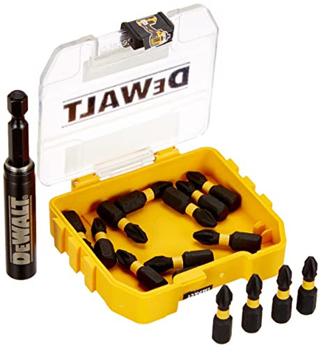 DeWalt DT70618T-QZ - Juego de 15 Piezas Impact Torsión guía magnética compacta. Puntas de atornillar de 25 mm