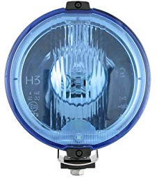 WESEM Blau Rund Fernscheinwerfer, Zusatzscheinwerfer mit 12V LED RING Positionslicht ⌀183 mm