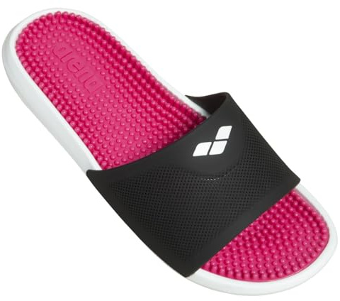 arena Marco Claquettes Piscine Unisexe pour Femme et Homme, Sansales Plage et Piscine Confortables avec Semelle Douce Massante et Bonne Adhérence sur Sols Humides