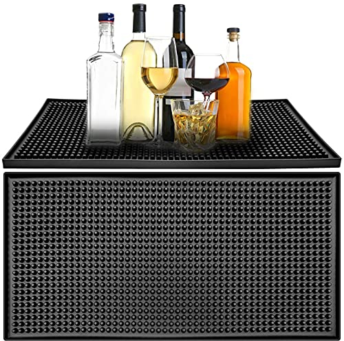 2PCSTappetino da bar in gomma PVC Mantiene asciutto Tappetino da bar resistente al freddo e al calore Proteggi tavolo in vetro ecc.