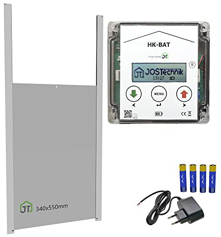 Gänseklappe HK-BAT Set mit Klappe 340x550mm + Steuerung Anlocklicht