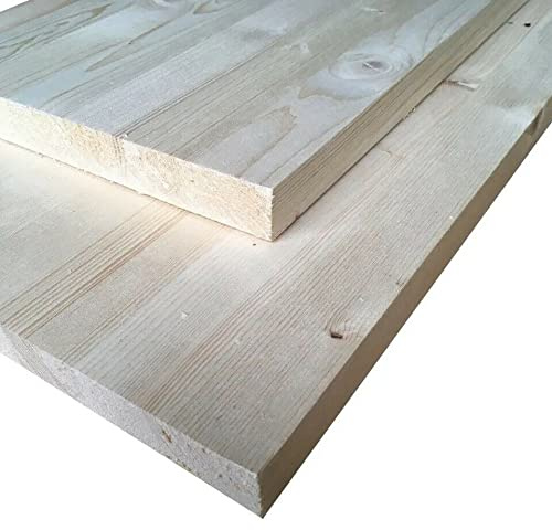 Leimholzplatte aus Fichte Werkbank Arbeitstisch Tisch Mehrzwecktisch Holzplatte (L 1200 x B 400 x S 28 mm)