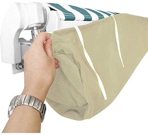 Custodia Impermeabile per Tenda da Sole da Patio, Copertura Antipolvere, Copertura Impermeabile per Tenda Avvolgibile a Scomparsa in Terrazzo, per Tende Standard Manuale (3M / 9.8Ft)