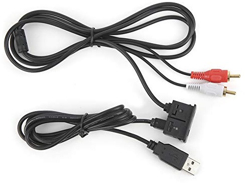 Câble auxiliaire USB vers 3. kit de Connexion de câble d'extension USB,5 mm, câble Adaptateur USB AUX stéréo Femelle vers 2 RCA mâle pour Voiture, Bateau, Moto, Câble USB AUX Adaptateur stéréo d'