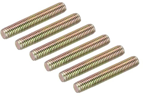 DMiotech 6 Paquet M8 x 50mm Entièrement Fileté Tige 304 Inox Acier | Colliers et Boulons en U, Droite Main Filetages Tige Barre Goujons
