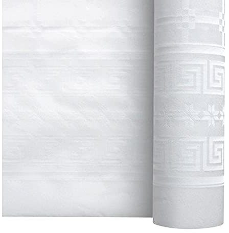 Dart - Nappe Papier DAMASSÉ 50X1.18M Blanc