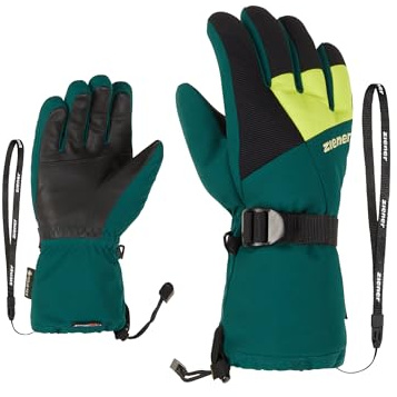 Ziener Kinder LANI Ski-Handschuhe/Wintersport | wasserdicht atmungsaktiv, deep Green, 4