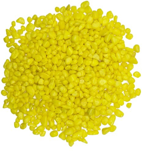 TACOLO Yellow Pebbles for Crafts, 0.9 Pound Natural Polished Aquarium Gravel, Decorative Pebbles for Indoor Plants, Turtle Tank, Vase, Succulents Cactus, Garden Landscaping