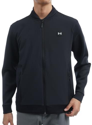 Herren UA Drive Pro Storm Hybrid Full-Zip Jacke, Schwarz/Metallic-Silber - 001, L