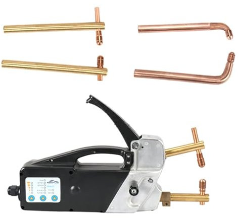 Saldatrice A Punti Elettrica, Pistola Per Saldatura Portatile Monofase Elettrica Da 220 V, Saldatrice A Punti A Doppio Lato, Strumento Di Riparazione Della Lamiera Da 2,0 + 2,0 Mm Per Saldatura