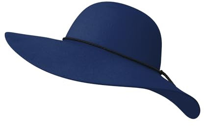 Joe Browns Damen Boho Schlapphut aus Wolle mit Zopfdetail Hut, French Navy, Einheitsgröße