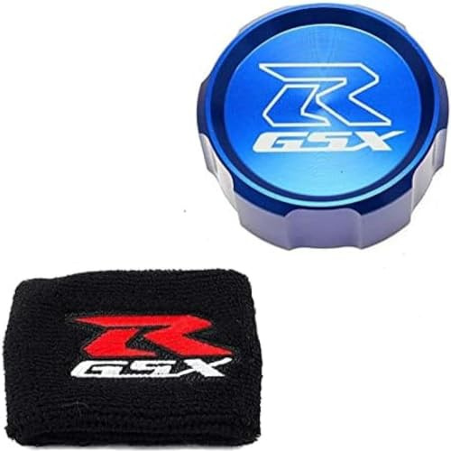 per S-uzuki GSXR 750 600 1000 GSX-R Moto Freno Anteriore Tappo Fluido Cilindro Principale Serbatoio Copertura e 3D Ricamato Calzino Copertura