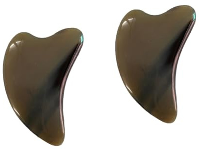 FOMIYES 2stücke Guasha Massage Tool Für Gesicht Und Körper Dreieckige Schaber Für Muskelregeneration Und Hautpflege Für Rücken Nacken Und Beine