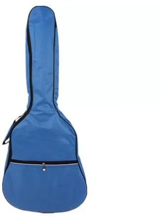 rockible Gitarren Gigbag, Große Fronttasche mit Reißverschluss, Aufbewahrungsbox für Gitarre, 41 Zoll, Tragetasche für Akustikgitarre, Blau