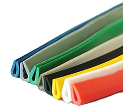 Kanten Barriere Gummi-U-Streifen, 7 mm x 4 mm, 0,3 mm bis 1,5 mm, Glas, Metall, Holz, Platten, Kantenschutz Behalten Trimmen (Color : White, Size : 3 meter)