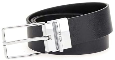 Guess Cinta Uomo in pelle Saffiano Agueda reversibile nero/ blu Scuro CS25GU06 BMCMSEP4435 XL
