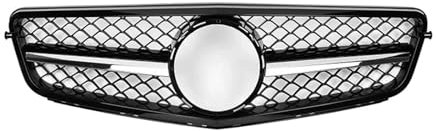 Kühlergrill Für Benz Für C-klasse W204 2008-2014 C180 C200 C350 Chrom Silber Diamanten Kühlergrill Glänzend Schwarz Für GTR Stil Front Stoßstange Kühlergrill Nieren Kühlergrill(A-Chrome 1 Pin)