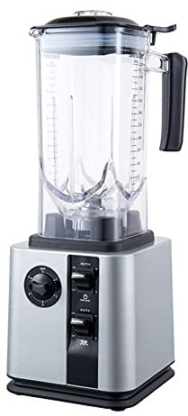Batidora para hacer batidos de 2,2 L, batidora con jarra de vidrio de 2200 W, trituradora de hielo comercial, con tapa, máquina automática para romper paredes silenciosa, para el hogar, tienda de té