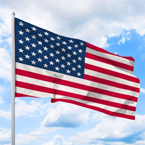 USA Flagge 250 x 150 cm - für Fahnenmast, Amerika Fahne aus reißfestem Fahnen-Polyester-Stoff, Hissfahne Quer wetterfest und UV-beständig