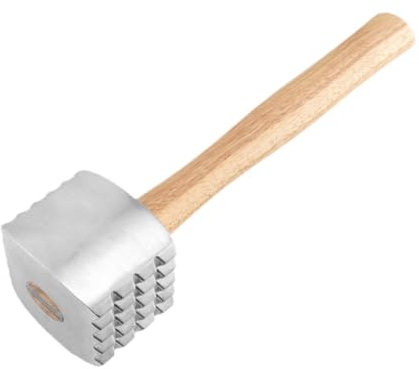 FLCPJGV Wooden Handle Meat Tenderizer Professional Cooking Mallet Cooking Tool