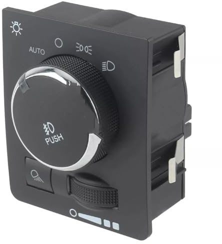 GLILAR Lichtschalter Scheinwerfer Kompatibel Mit Dodge Für Ram 1500 2500 3500 2009 2010 2011 2012 Auto-Scheinwerfer-Kopf-Licht-Lampenschalter Scheinwerfer-Steuerschalter 4602918AA