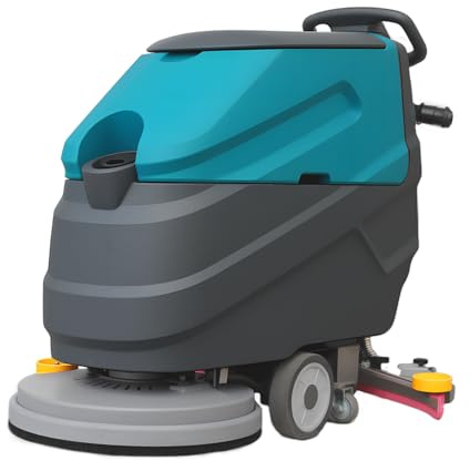 KARHDIR Walk-behind Floor Scrubber Machine, 22 Cleaning Width, 31.5 Suction Width, 18.5-gal Sewage Tank, 15.9-Clear water tank, 32000 Sqft/h, Complete Set of Parts
