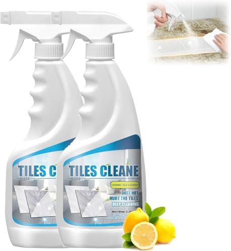 Detergente per fughe per piastrelle con spruzzatore, detergente disincrostante multifunzione per cucina e bagno, rimuove rapidamente sporco, segni e macchie, profumo fresco